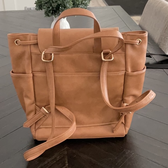 Almond White Elm Luna Drawstring Backpack - Picture 3 of 6